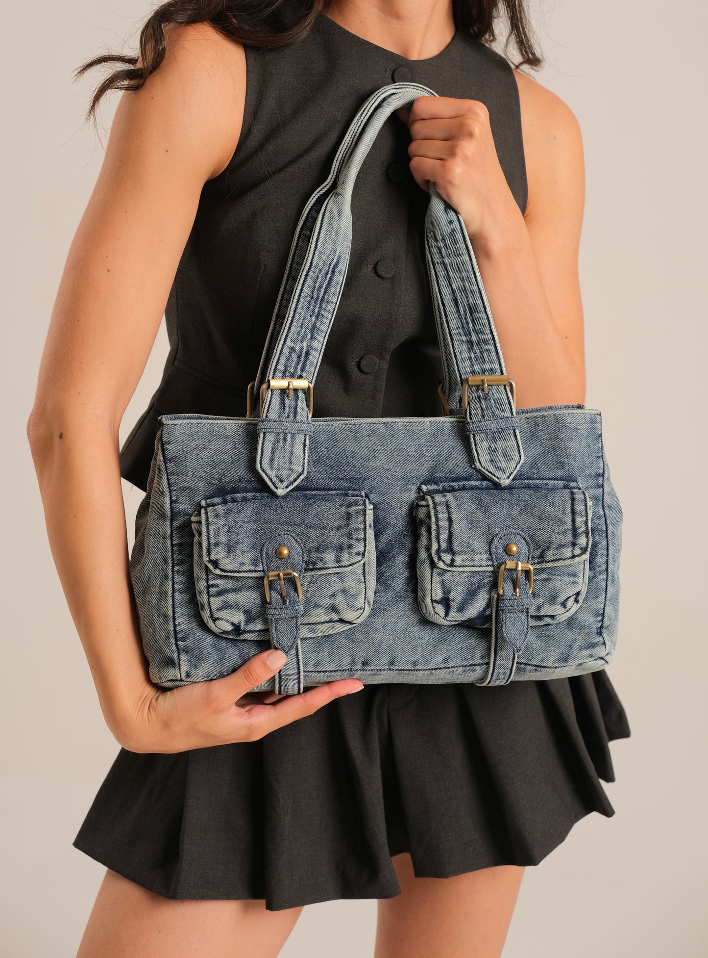 Karla Bag In Washed Denim