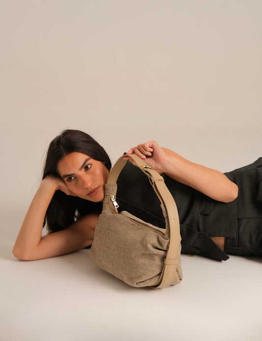 Kamila Bag In Sandy Beige(Includes a free matching charm)