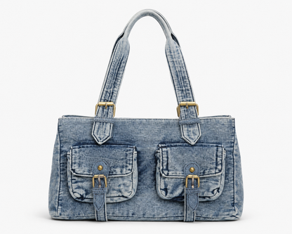 Karla Bag In Washed Denim+ Free matching charm (Limited Time)