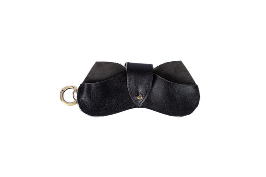 The Leather Glasses Case In Black