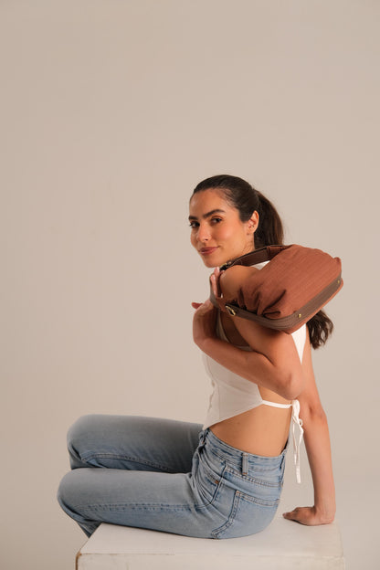 Mini Kamila in Rust Brown (Includes a free matching charm)